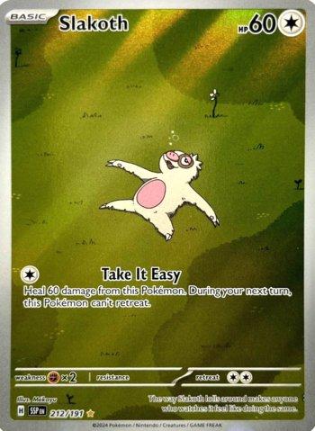 Slakoth Illustration Rare - 212/192 - Surging Sparks