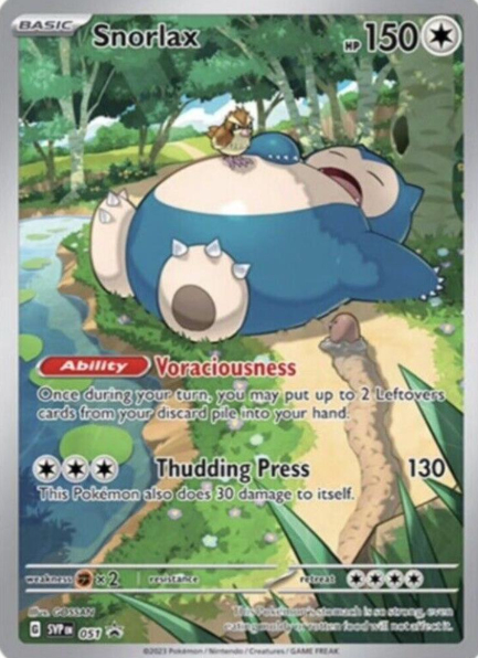 Snorlax Illustration Rare Promo - SVP051 - Scarlet & Violet Promos