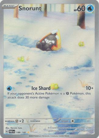 Snorunt Illustration Rare - 188/182 - Paradox Rift