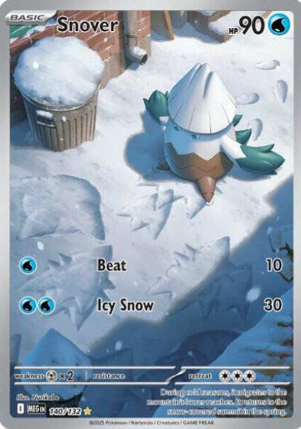 Snover Illustration Rare - 140/132 - Mega Evolution