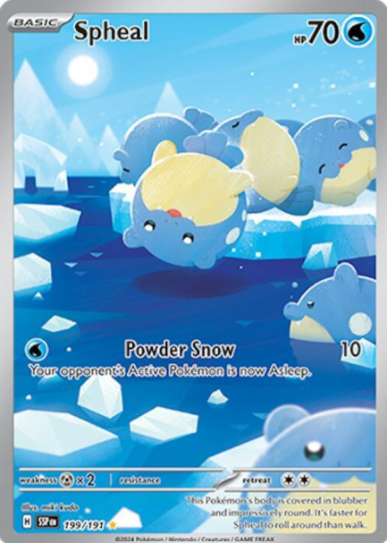 Spheal Illustration Rare - 199/191 - Surging Sparks