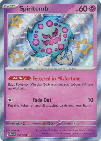 Spiritomb Baby Shiny - 158/091 - Paldean Fates