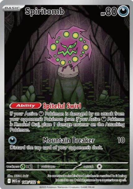 Spiritomb Illustration Rare - 148/132 - Mega Evolution