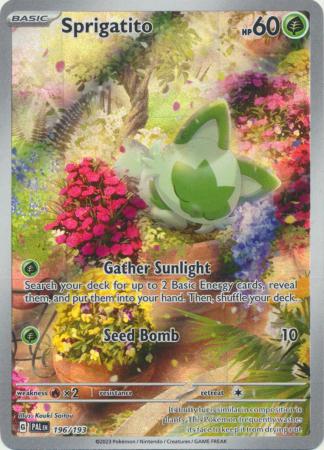 Sprigatito Illustration Rare - 196/193 - Paldea Evolved