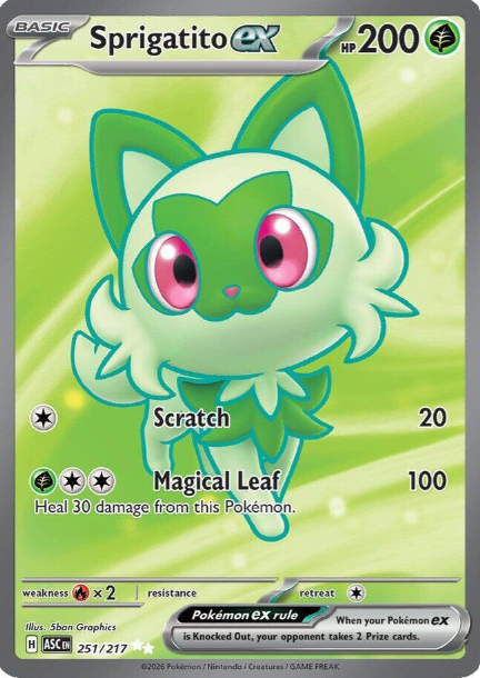 Sprigatito ex Full Art - 251/217 - Ascended Heroes