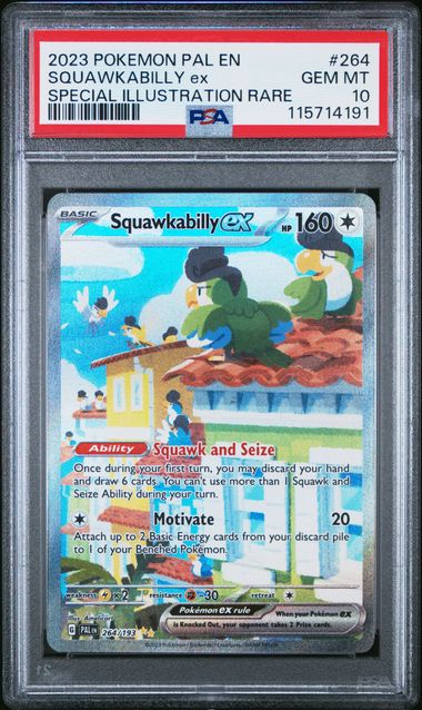 Squawkabilly ex Special Illustration Rare - PSA 10 - Paldea Evolved