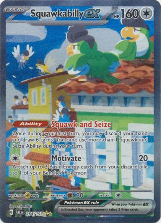 Squawkabilly ex Special Illustration Rare - 264/193 - Paldea Evolved