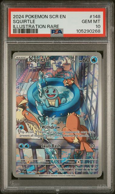 Squirtle Illustration Rare - PSA 10 - Stellar Crown