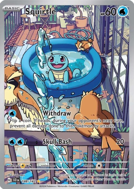 Squirtle Illustration Rare - 148/142 - Stellar Crown