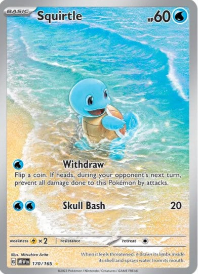 Squirtle Illustration Rare - 170/165 - Scarlet & Violet 151
