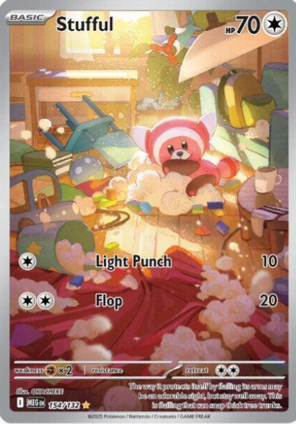Stufful Illustration Rare - 154/132 - Mega Evolution