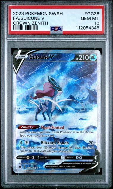 Suicune V - PSA 10 - Crown Zenith