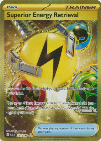 Superior Energy Retrieval Secret Rare - 277/193 - Paldea Evolved