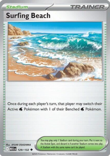 Surfing Beach - 129/132 - Mega Evolution