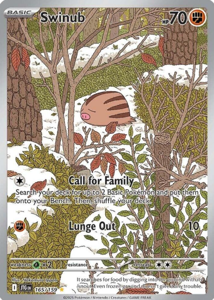 Swinub Illustration Rare - 165/159 - Journey Together