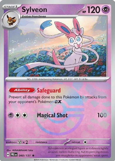 Sylveon Pokeball Reverse Holo - 040/131 - Prismatic Evolutions