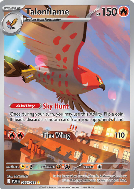 Talonflame Illustration Rare - 91/88 - Perfect Order