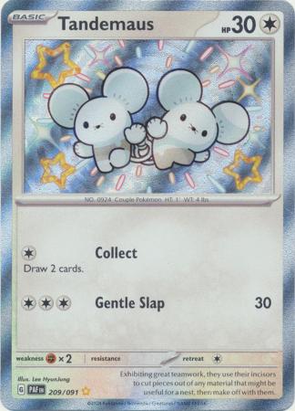 Tandemaus Baby Shiny - 209/091 - Paldean Fates