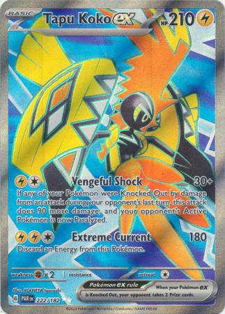 Tapu Koko ex Full Art - 222/182 - Paradox Rift
