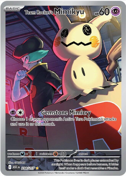 Team Rocket's Mimikyu Full Art - 238/217 - Ascended Heroes