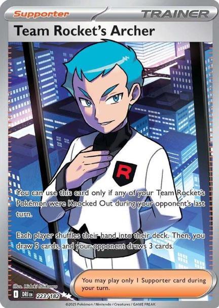 Team Rocket's Archer Full Art - 223/182 - Destined Rivals