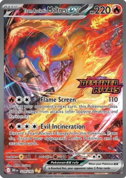 Team Rocket's Moltres Stamped Promo - 229/182 - Scarlet & Violet Promos