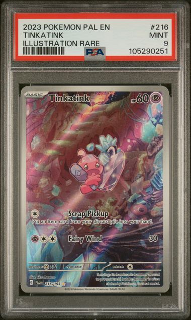 Tinkatink Illustration Rare - PSA 9 - Paldea Evolved