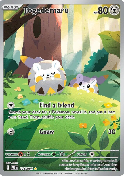 Togedemaru Illustration Rare - 104/094 - Phantasmal Flames