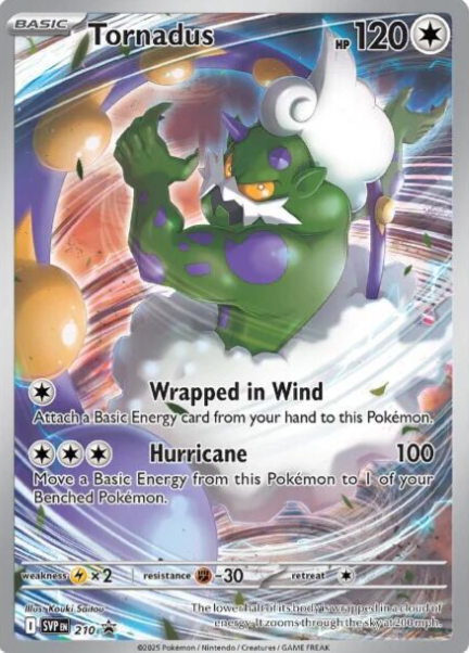 Tornadus Illustration Rare Promo - SVP 210 - Scarlet & Violet Promos