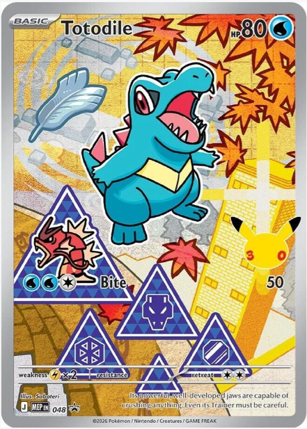 Totodile Illustration Rare Promo - 048 - Mega Evolution Promos