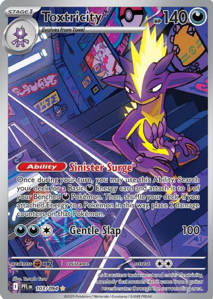 Toxtricity Illustration Rare - 103/094 - Phantasmal Flames