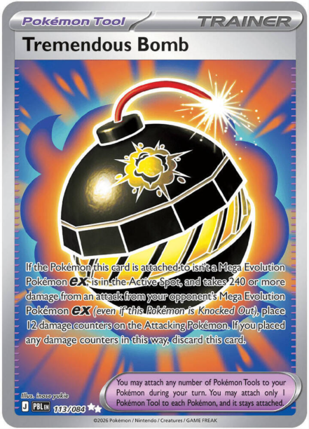 Tremendous Bomb Full Art - 113/084 - Pitch Black