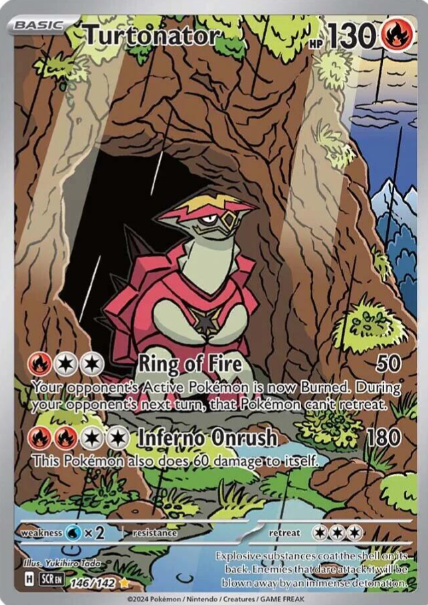 Turtonator Illustration Rare - 146/142 - Stellar Crown