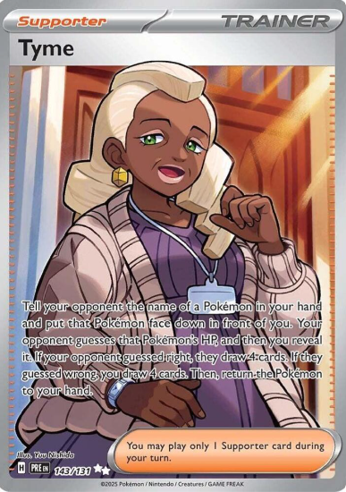 Tyme Full Art - 141/131 - Prismatic Evolutions