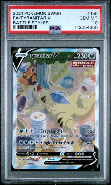 Tyranitar V Alternate Art - PSA 10 - Battle Styles