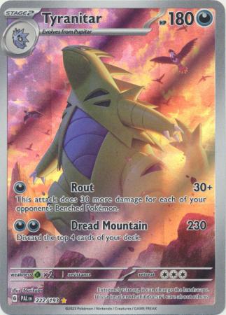 Tyranitar Illustration Rare - 222/193 - Paldea Evolved