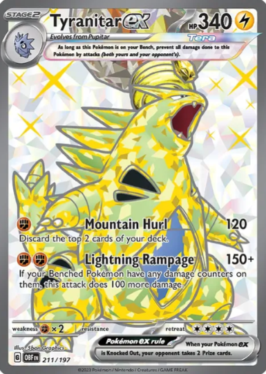 Tyranitar ex Full Art Tera - 211/197 - Obsidian Flames