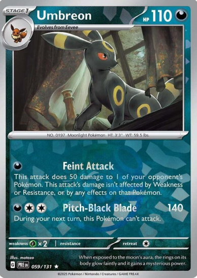 Umbreon Masterball Reverse Holo - 59/131 - Prismatic Evolutions