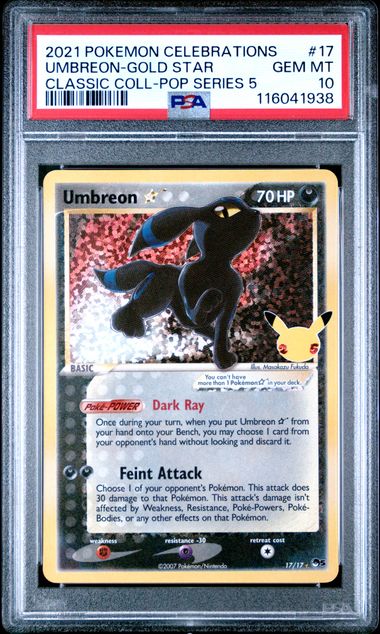 Umbreon Star - PSA 10 - Celebrations