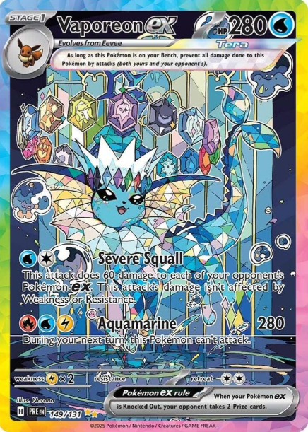 Vaporeon ex Special Illustration Rare - 149/131 - Prismatic Evolutions