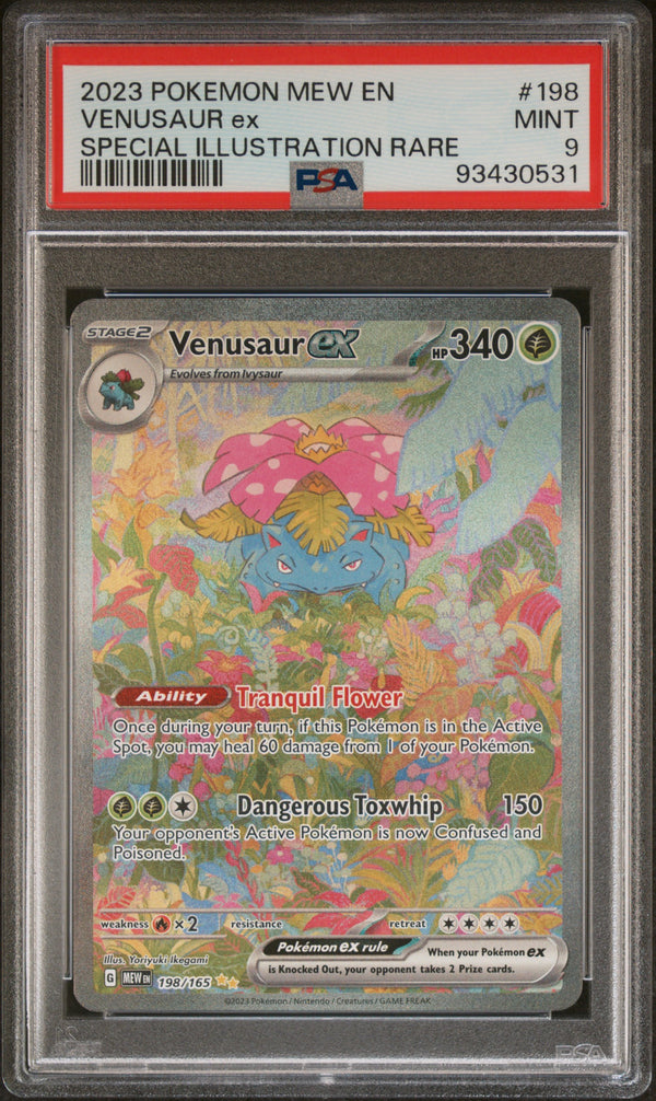 Venusaur ex Special Illustration Rare - PSA 9 - Scarlet & Violet 151
