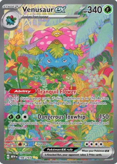 Venusaur ex Special Illustration Rare - 198/165 - Scarlet & Violet 151