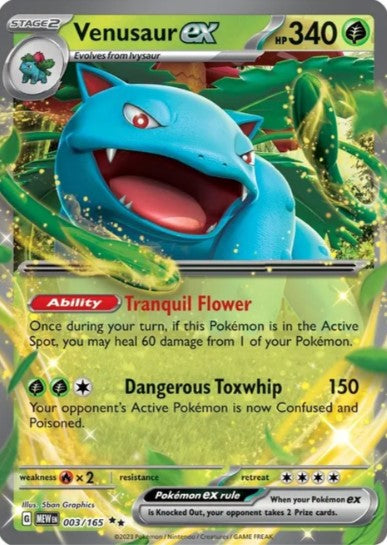 Venusaur ex - 003/165 - Scarlet & Violet 151