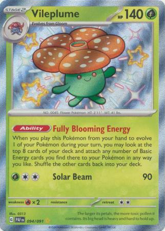 Vileplume Baby Shiny - 094/091 - Paldean Fates