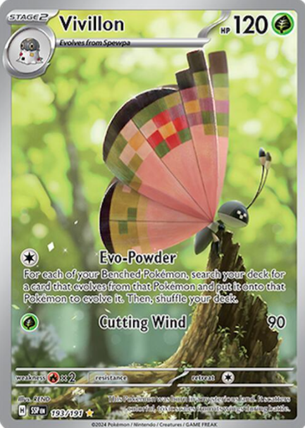 Vivillon Illustration Rare - 193/191 - Surging Sparks
