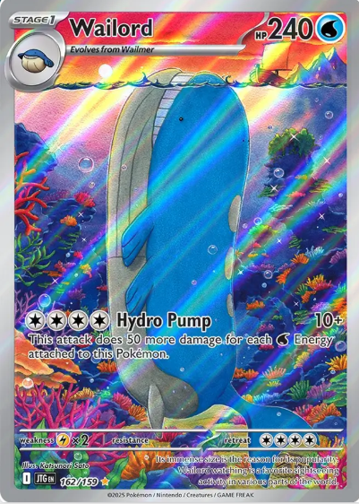 Wailord Illustration Rare - 162/159 - Journey Together