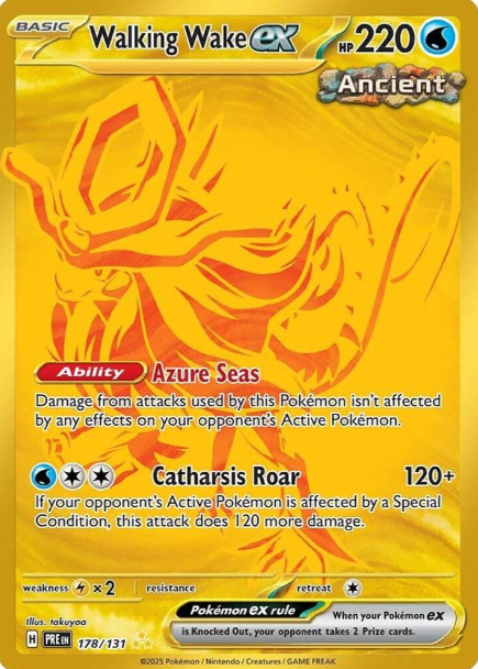 Walking Wake ex Hyper Rare - 178/131 - Prismatic Evolutions