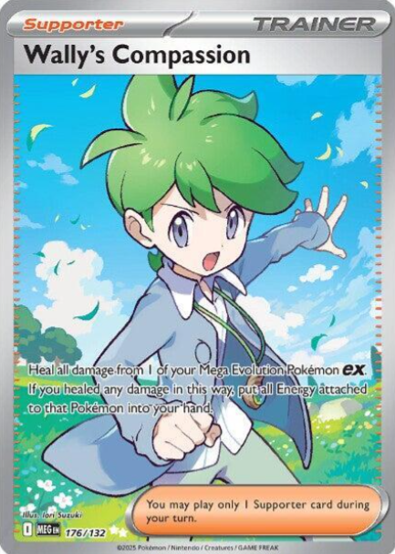 Wally's Compassion Full Art - 176/132 - Mega Evolution