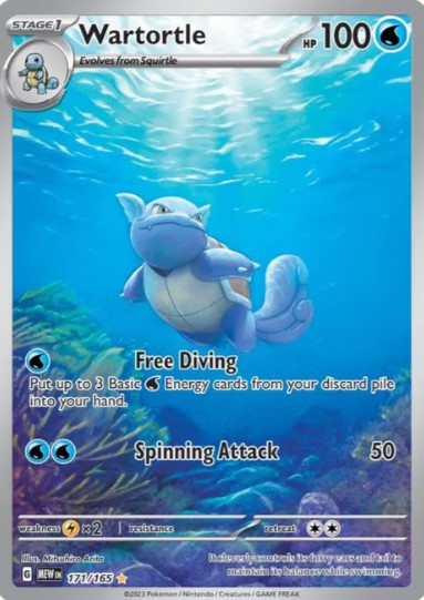 Wartortle Illustration Rare - 171/165 - Scarlet & Violet 151