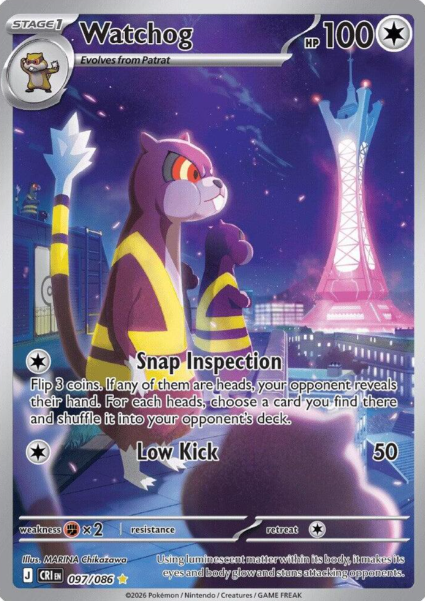 Watchog Illustration Rare - 97/86 - Chaos Rising